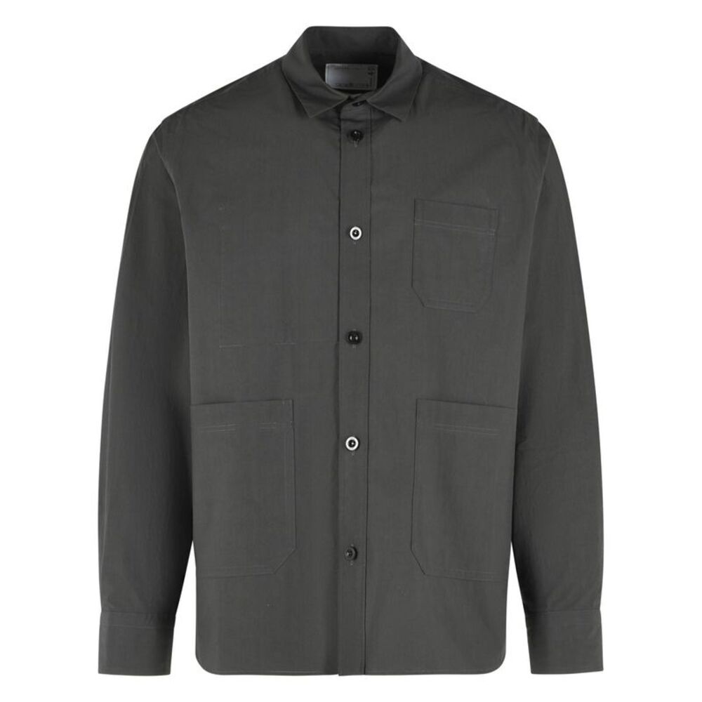 Sacai 'Typewriter' Green Cotton Shirt Men